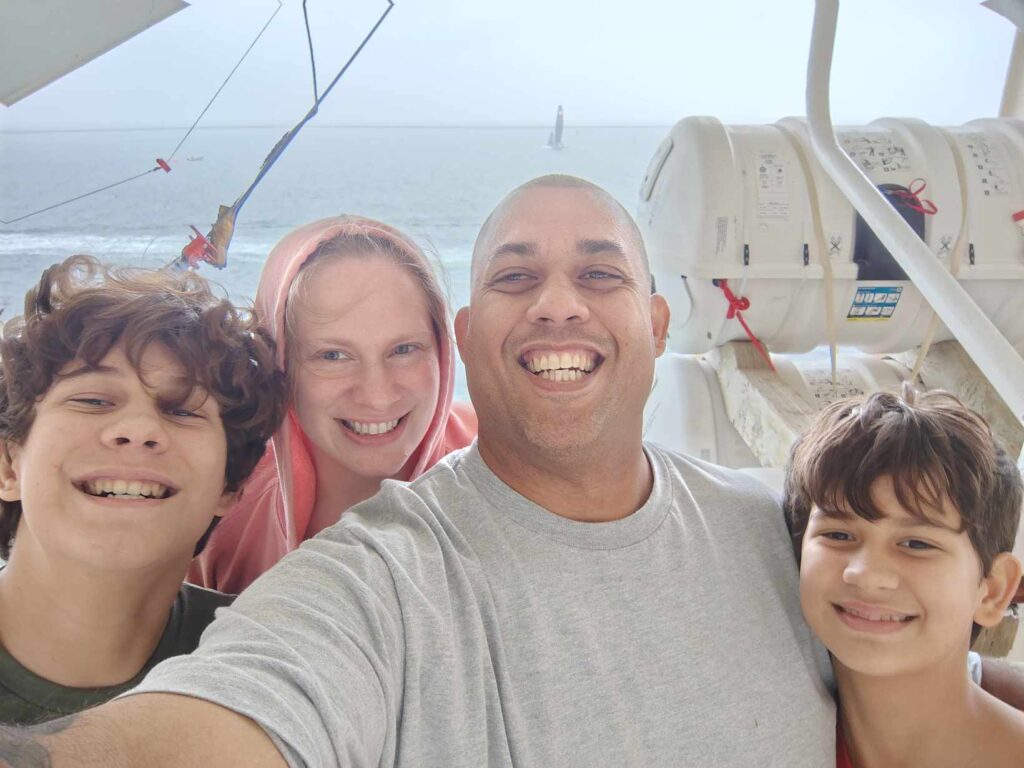 About US Cruisin With Grandma Family mom, dad, and 2 tweens